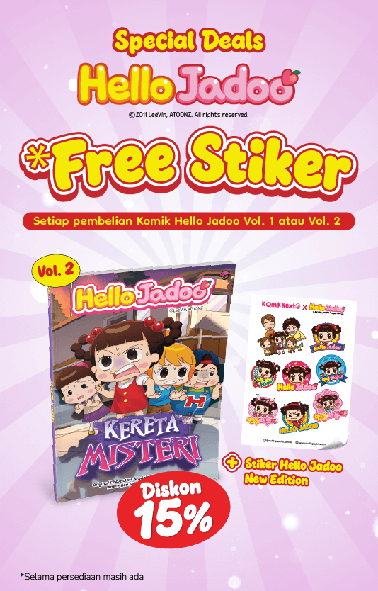 Hello Jadoo - Kereta Misteri - Special Offer Bonus Sticker
