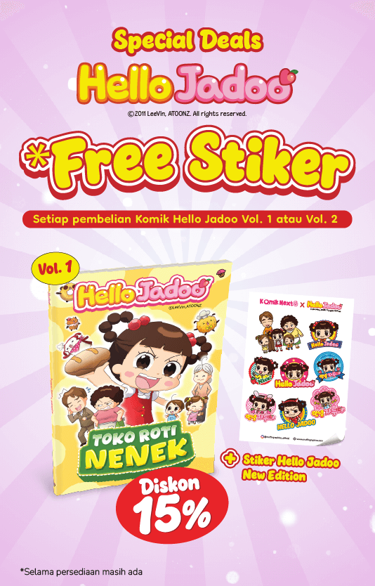 Hello Jadoo - Toko Roti Nenek - Special Offer Bonus Sticker