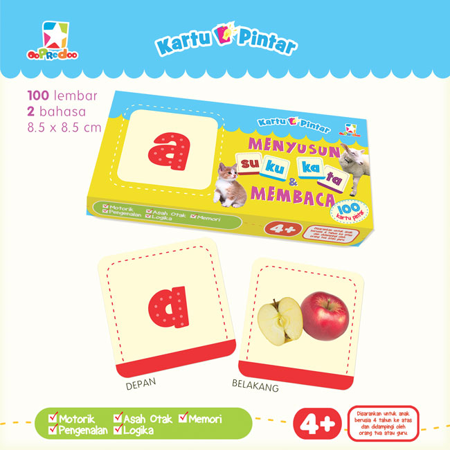 Kartu Pintar: Menyusun Suku Kata  Dan  Membaca