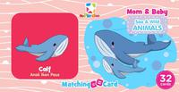 Matching Card: Mom Dan Baby Sea Dan Wild Animals
