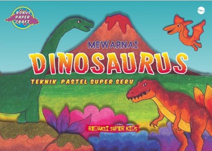 Mewarnai Dinosaurus Teknik Pastel Super Seru