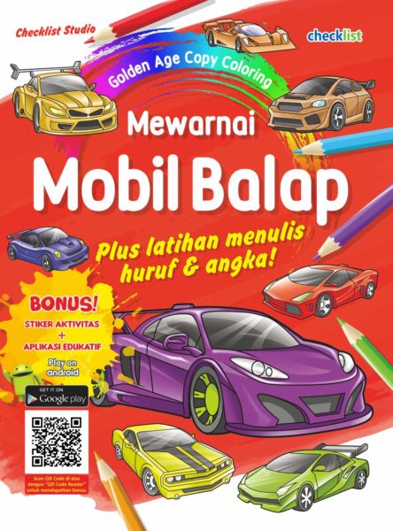 Mewarnai Mobil Balap: Golden Age Copy Coloring