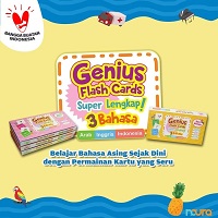 Seri Makanan - Genius Flash Cards Super Lengkap! 3 Bahasa