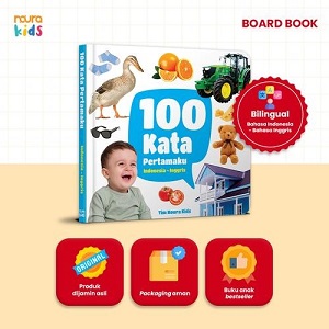 100 Kata Pertamaku (Boardbook) Republish | Bilingual Indonesia - Inggris