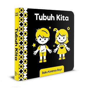 Buku Kontras Bayi Usia 0+ : Tubuh Kita (Boardbook)
