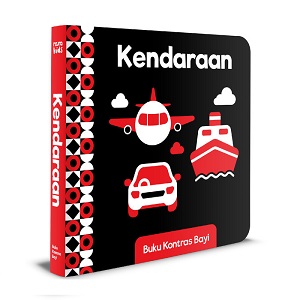 Buku Kontras Bayi Usia 0+ : Kendaraan (Boardbook)