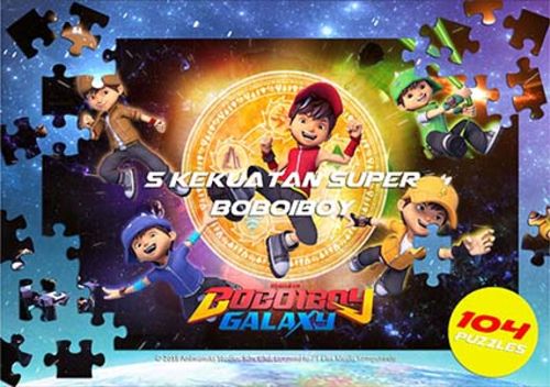 Opredo Big Puzzle Box Boboiboy Galaxy: 5 Kekuatan Super Boboiboy
