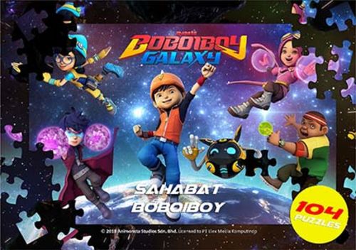 Opredo Big Puzzle Box Boboiboy Galaxy: Sahabat Boboiboy