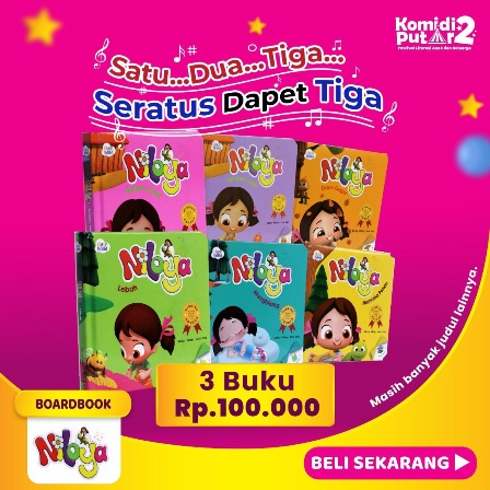 100 Ribu Dapat 3 Boardbook Seri Niloya
