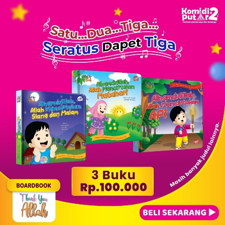 100 Ribu Dapat 3 Boardbook Seri Tya