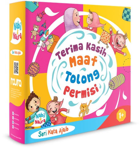 Paket Nabil Naura : Seri Kata Ajaib (Boardbook) Aku Bilang Terima Kasih, Maaf, Tolong, Permisi