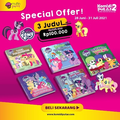 100 Ribu Dapat 3 Boardbook My Little Pony