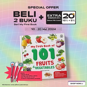 Seri My First Book Of 101 Fruits & Vegetables (Boardbook)