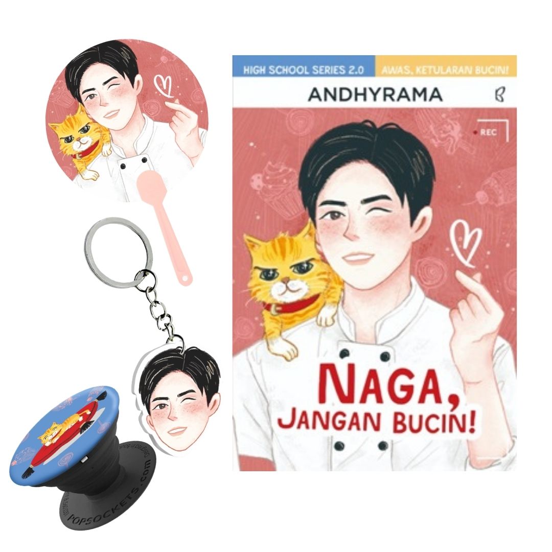Naga Jangan Bucin + Merchandise (Kipas + Gantungan Kunci + Pop Socket - Pre Order)