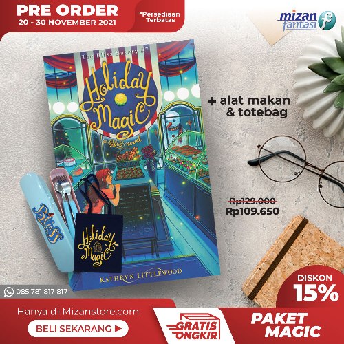 Paket Magic : The Bliss Bakery #7 + Peralatan Makan + Tote Bag (Pre Order)