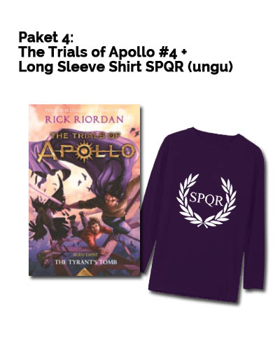 The Trials Of Apollo #4 + Long Sleeve Spqr (Ungu) - Pre Order