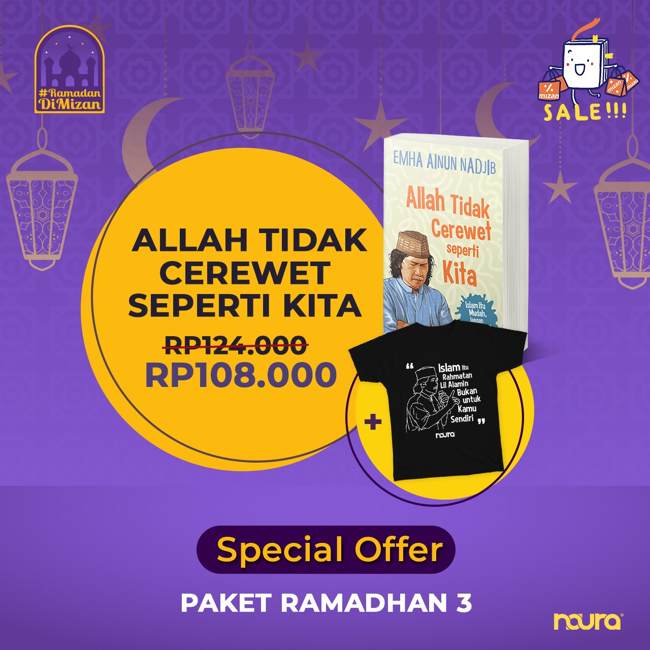 Bundling Buku Allah Tidak Cerewet Seperti Kita + Tshirt
