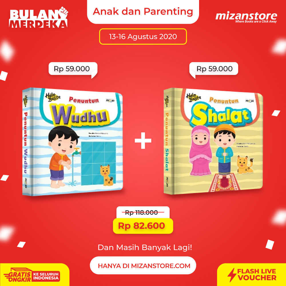 Halo Balita Penuntun Wudhu + Halo Balita Penuntun Sholat (Promo Bundling)