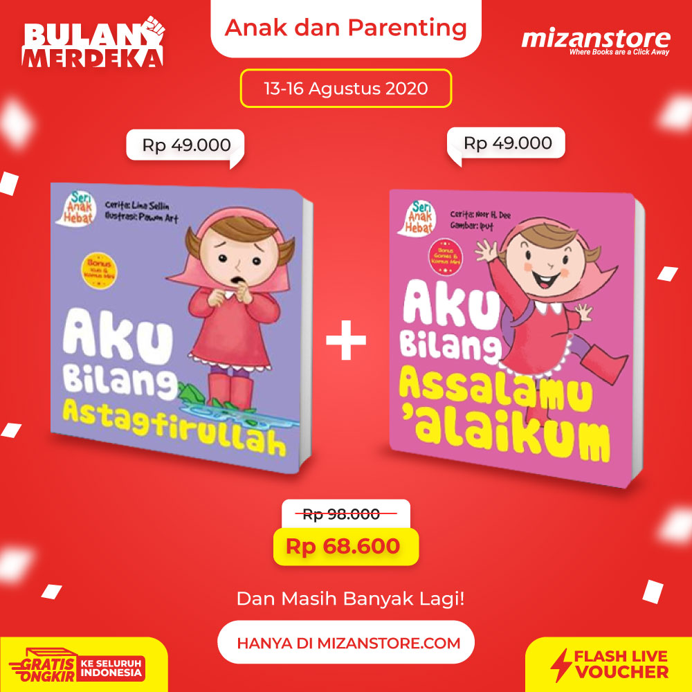 Seri Anak Hebat Astagfirullah (Boardbook) +  Seri Anak Hebat: Assalamualaikum (Boardbook)  (Promo Bundling)