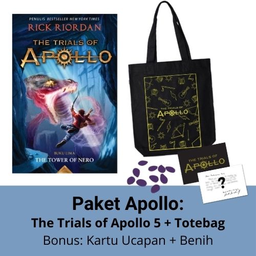 Paket Apollo - The Trials Of Apollo 5: The Tower Of Nero + Totebag (Bonus Benih + Kartu Ucapan) (Pre Order)