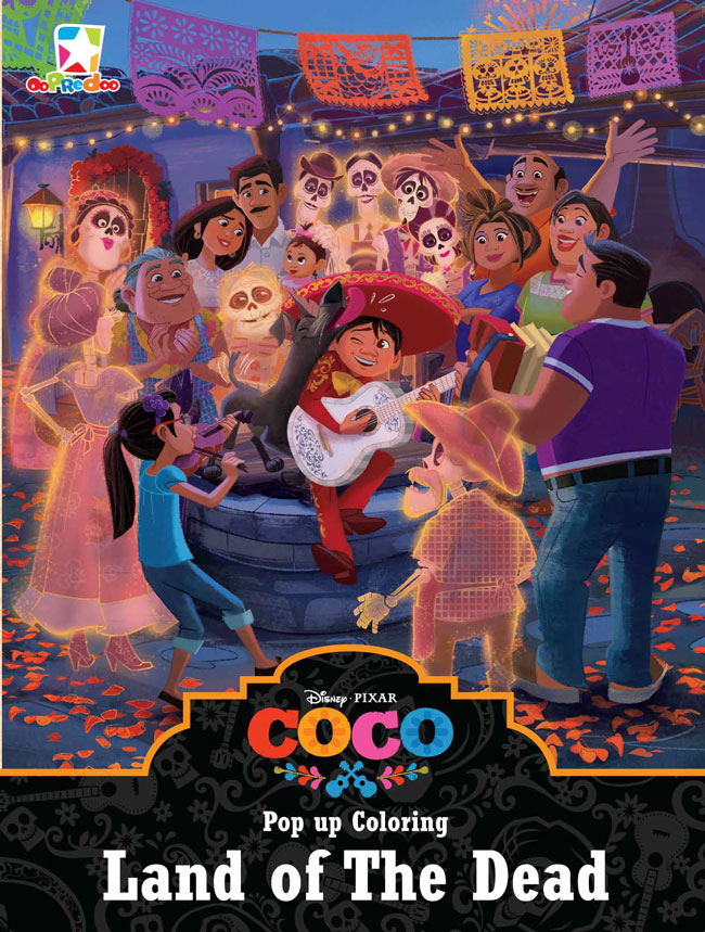Pop Up Coloring Coco - Land Of The Dead
