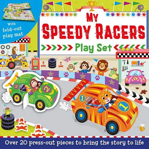 Press-Out And Play Board: My Speedy Racers Play Set