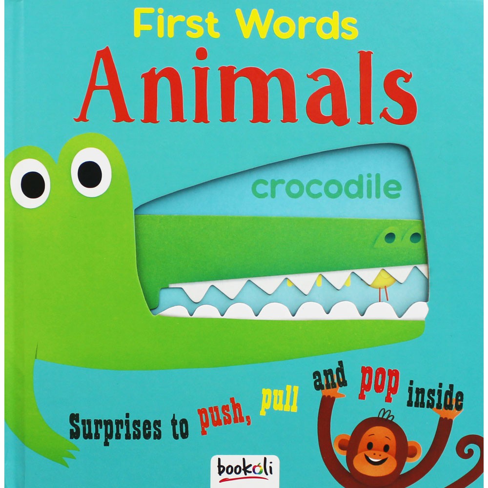 Push, Pull, Pop, Learn!: Animal First Words