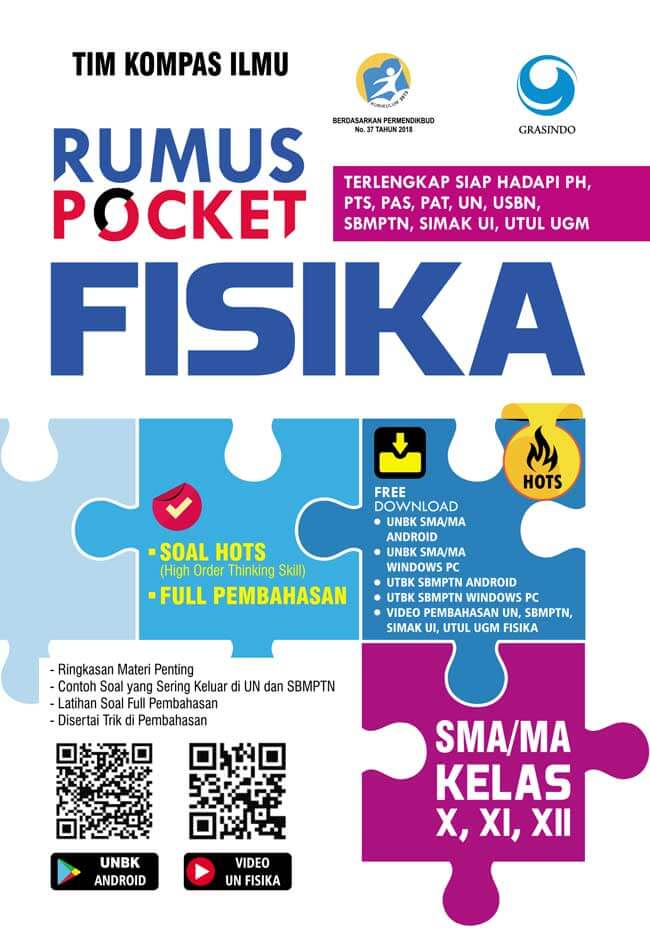 Rumus Pocket Fisika Sma Kelas X, Xi, Xii