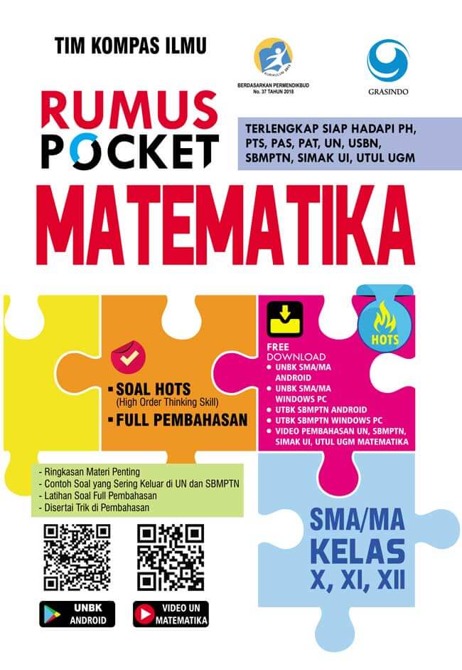 Rumus Pocket Matematika Sma Kelas X, Xi, Xii