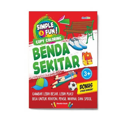 Simple  Dan  Fun ! Copy Coloring Benda