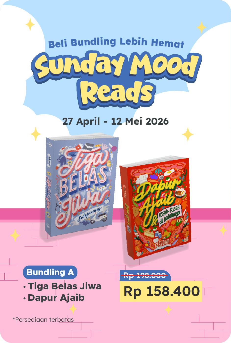 Sunday Mood Reads - Tiga Belas Jiwa + Dapur Ajaib - Bundling Hemat