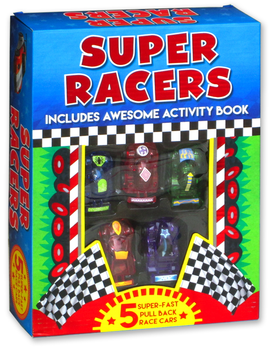 Super Racers:5 Pull Back Race Cars