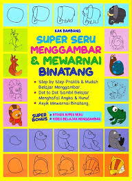 Super Seru Menggambar  Dan  Mewarnai Binatang