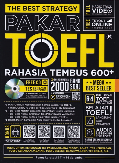 The Best Strategy Pakar Toefl Rahasia Tembus 600+