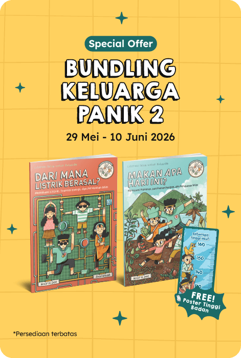 Seri Keluarga Panik 2 - Bundling Keluarga - Makan Apa Hari Ini? + Dari Mana Listrik Berasal? - Bonus Poster Tinggi Badan