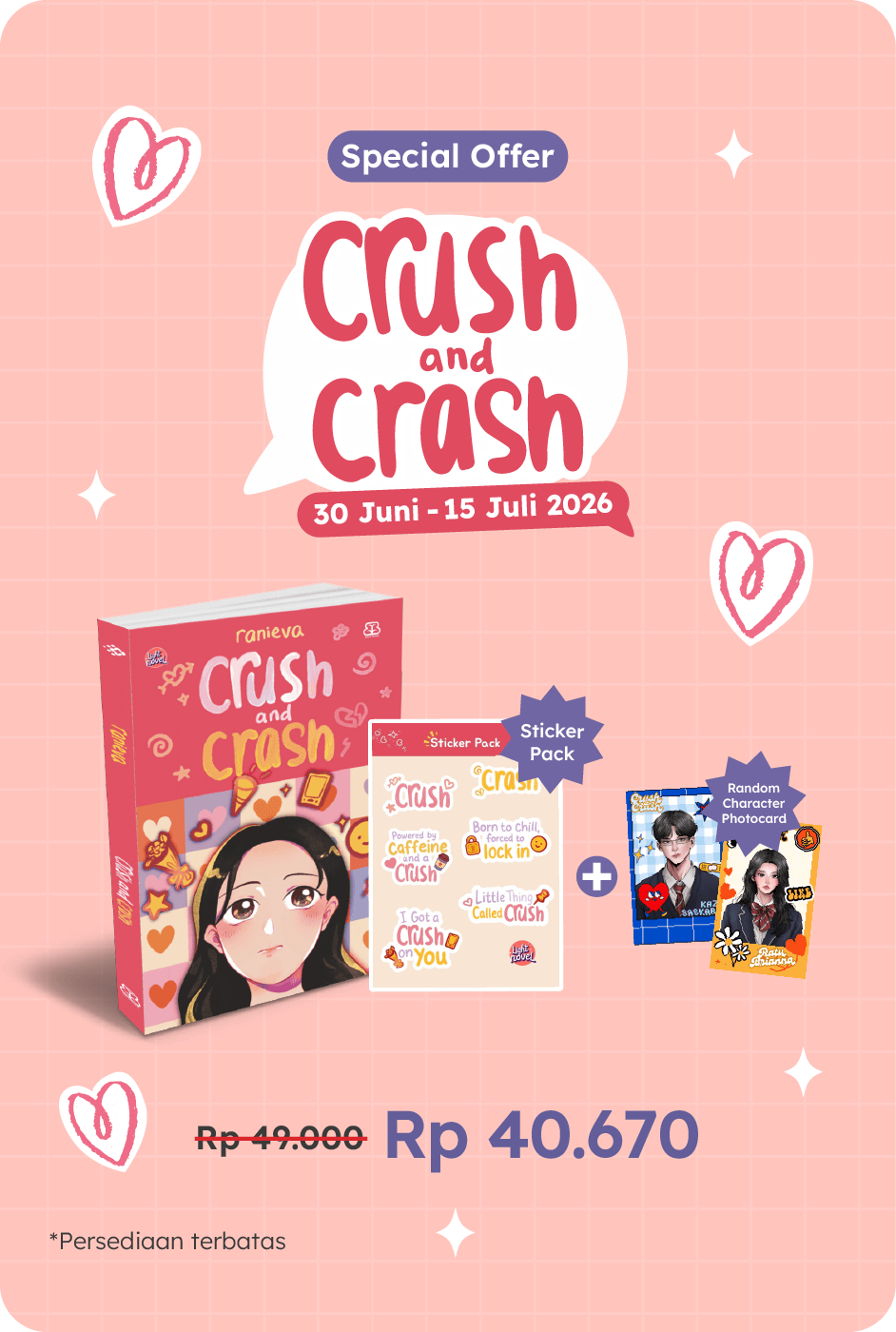 Crush And Crash - Special Offer + Sticker Pack Special & Photocard