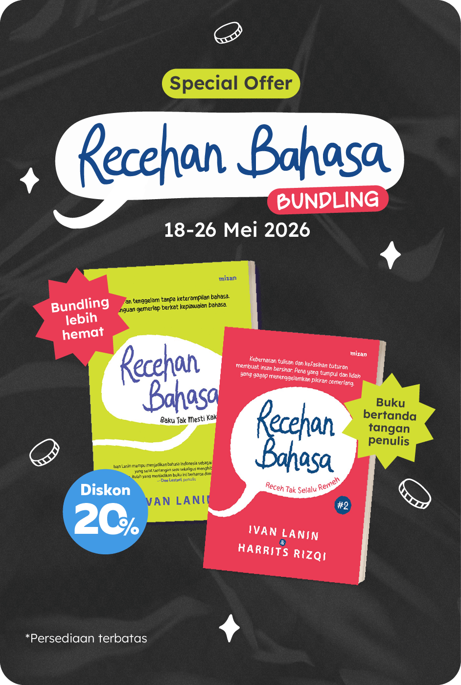 Bundling Recehan Bahasa - Special Offer – Edisi Tanda Tangan Penulis + Special Notes