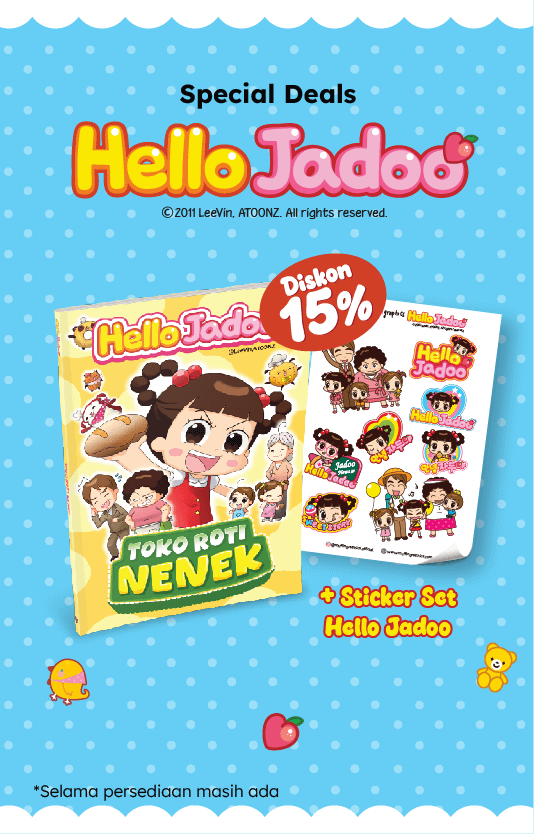Hello Jadoo - Toko Roti Nenek - Special Offer Bonus Sticker