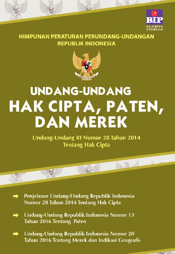 Undang-Undang Hak Cipta, Paten, Merek [tim Bip]