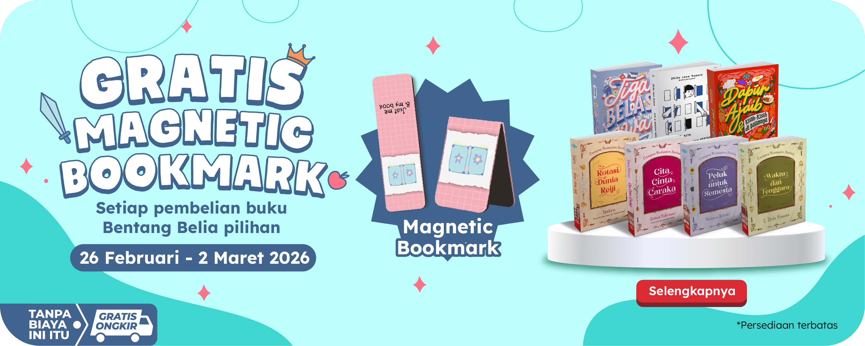 Gratis Bookmark Magnetic
