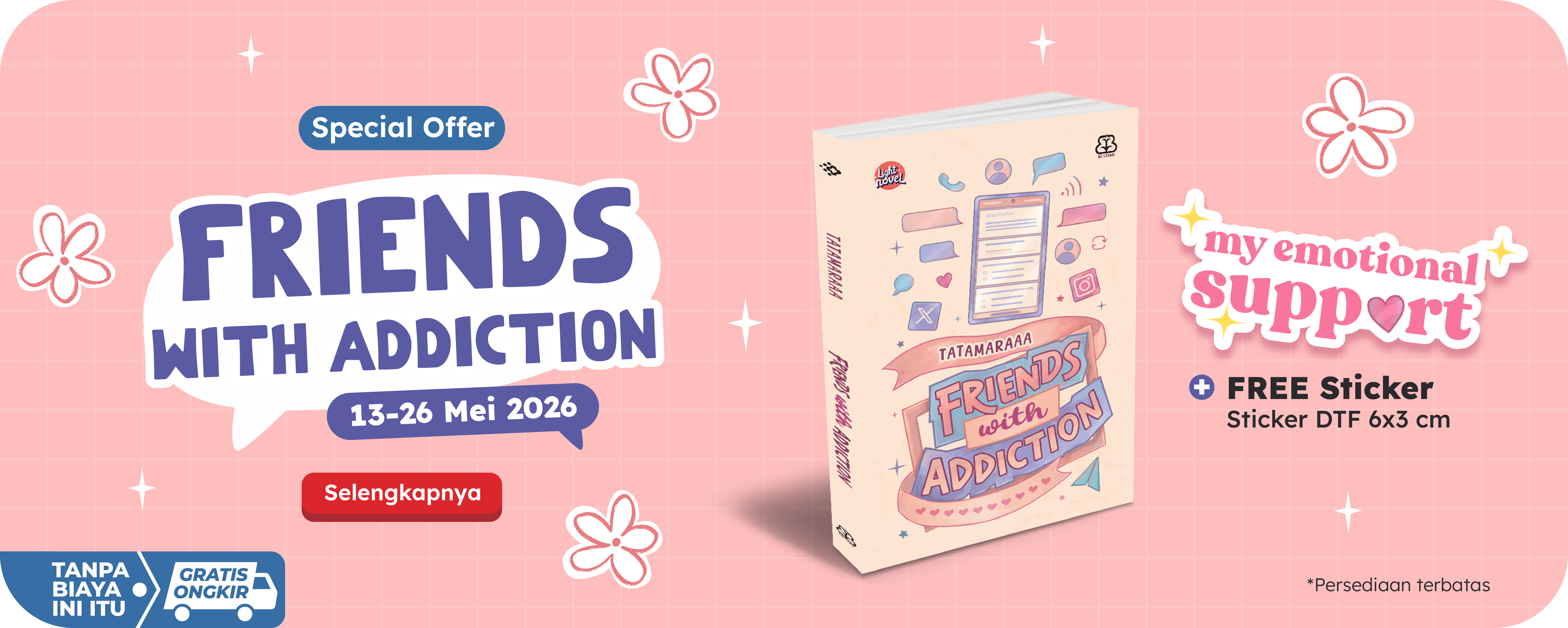 Special Offer Friends with Addiction Bonus Sticker