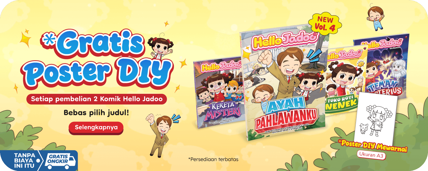 Special Offer Beli 2 Komik Hello Jadoo Bonus Poster DIY
