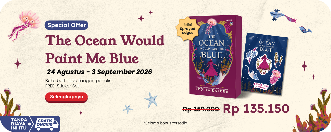 Exclusive Special Offer The Ocean Would Paint Me Blue (Spray Edges) Plus Sticker Set